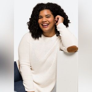 LETY & ME • Stitch Fix
Josey Elbow Patch Sweater • 3X